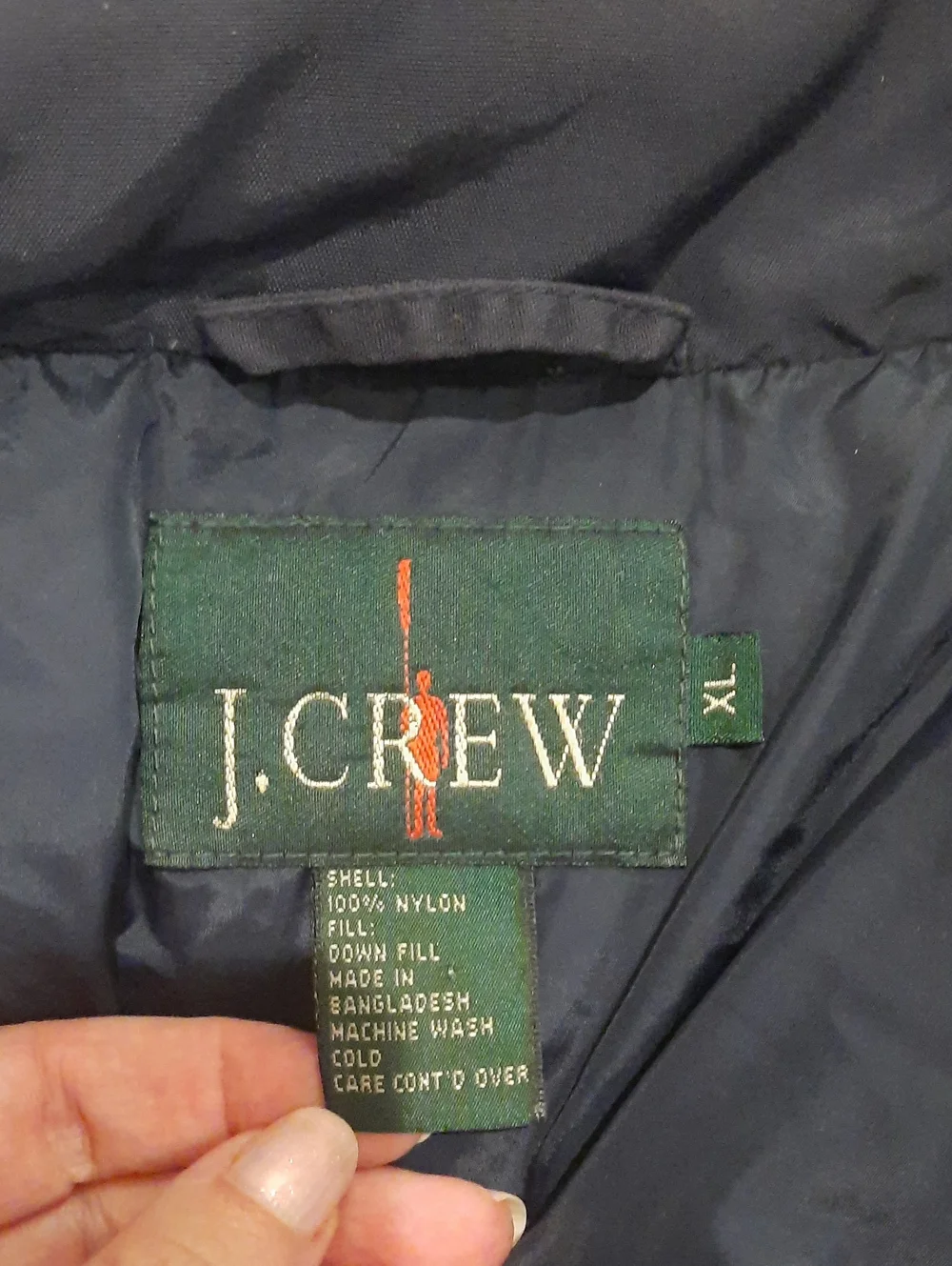 J Crew Men's Navy Puffer Vest - Insulated Vest